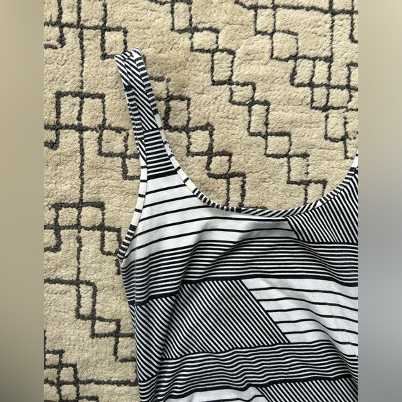 Tommy Bahama, Maxi Tank top dress black and white stripes, size large - Picture 5 of 11